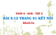 Bài 9.12 trang 81 Toán 6 Tập 2 Kết nối tri thức